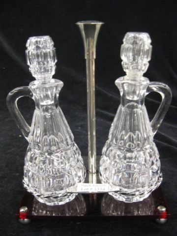 Pair of Cruets and Stand clear 14b20c