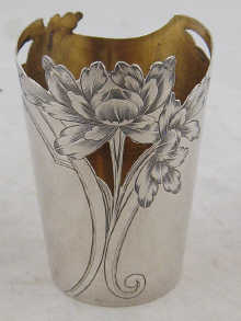 A Russian silver tea glass holder 14b246