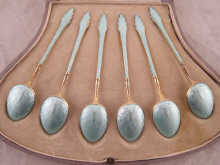 A set of six continental silver