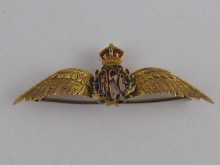 A gold and enamel Royal Flying 14b288