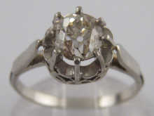 A platinum and diamond solitaire 14b2a8