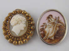 A shell cameo mounted in gilt metal 14b2cd