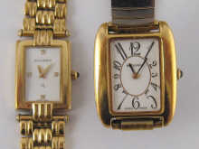 Two ladys gold plated quartz wrist