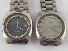 Two steel Omega Seamaster automatic