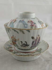 A Chinese famille rose cup saucer 14b30a