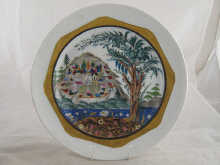 A Soviet Russian ceramic plate with