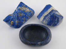 A lapis lazuli bowl 6 x 4 5cm together 14b324