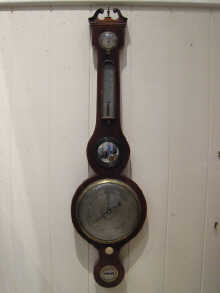 A Victorian wheel barometer the 14b336