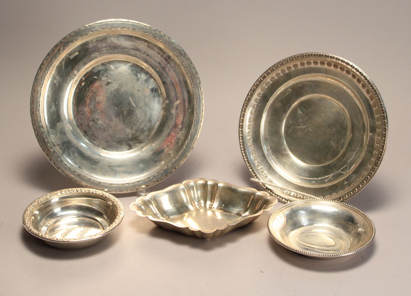 FIVE PIECES OF STERLING SILVER