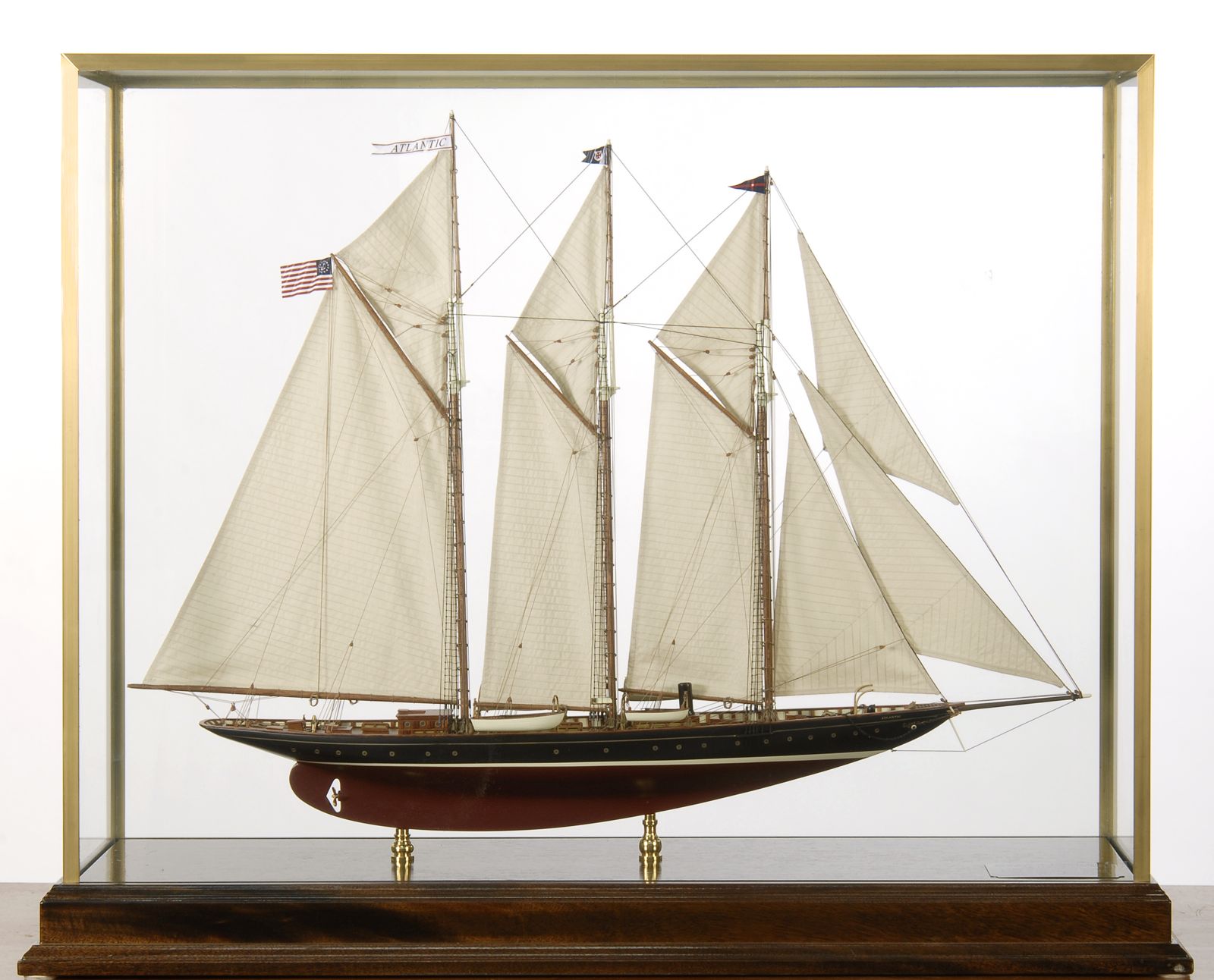 CASED MODEL OF THE SCHOONER YACHT