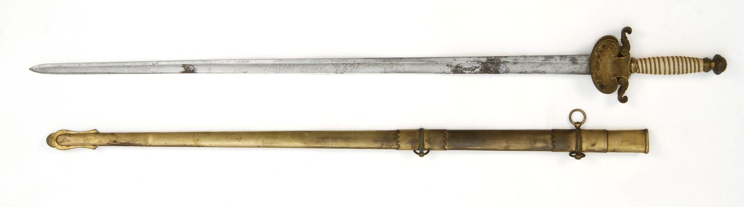 UNUSUAL SWORD AND SCABBARDMid-19th