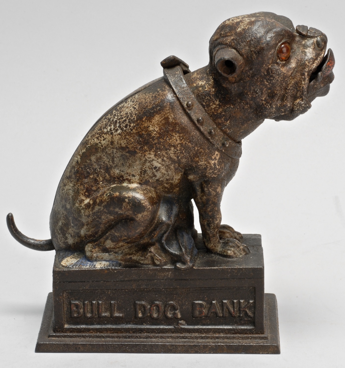 CAST IRON BULL DOG MECHANICAL BANKOriginal