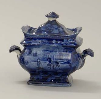 STAFFORDSHIRE DARK BLUE COVERED 14b452