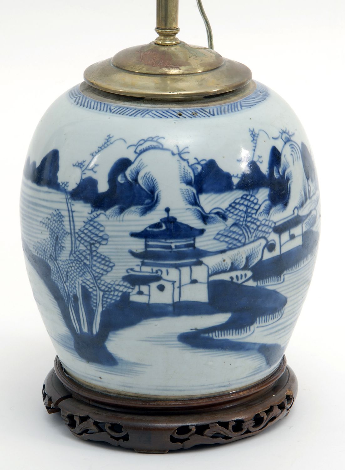 CHINESE EXPORT BLUE AND WHITE CANTON 14b501