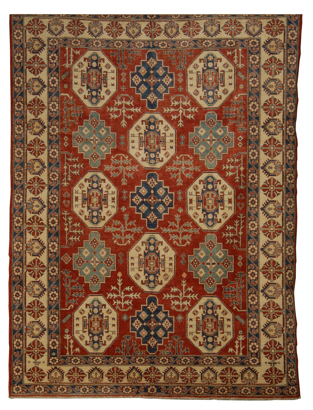 ORIENTAL RUG: KAZAK DESIGN8'9x