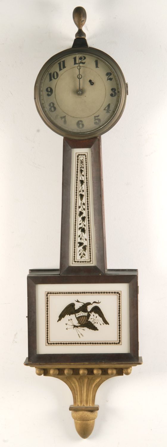 BANJO CLOCK19th CenturyMahogany 14b584