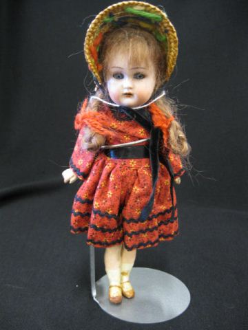Victorian Bisque Head Girl Doll 14b609