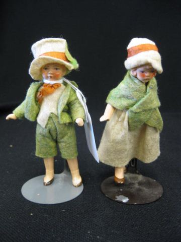 Pair of German Bisque Dolls boy 14b614