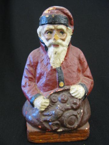 Antique Santa Candy Container paper