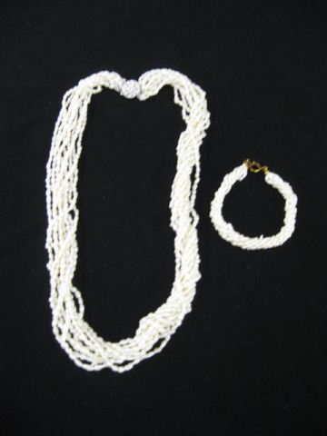 Pearl Necklace & Bracelet necklace
