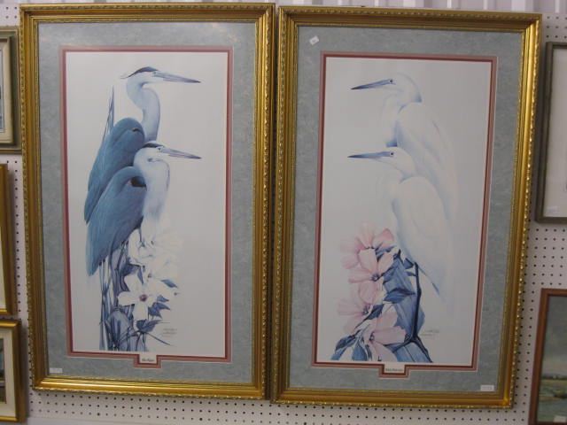 Pair of Art LaMay Wildlife Lithograph