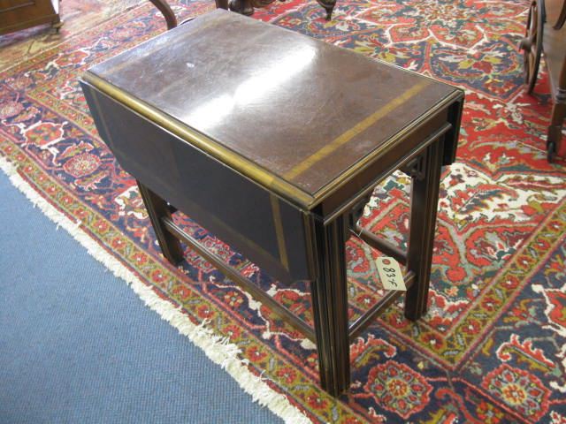 Mahogany Side Table banded inlay 14b665