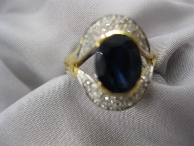 Sapphire & Diamond Ring 2.2 carat