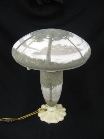 Cameo Art Glass Lamp Teroma Style