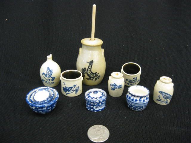 11 pcs. Miniature Crockery & Stoneware