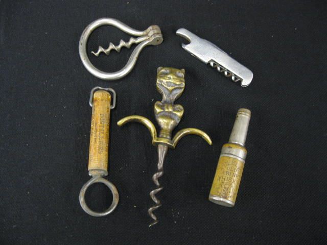 5 Antique Wine Openers includes whiskey