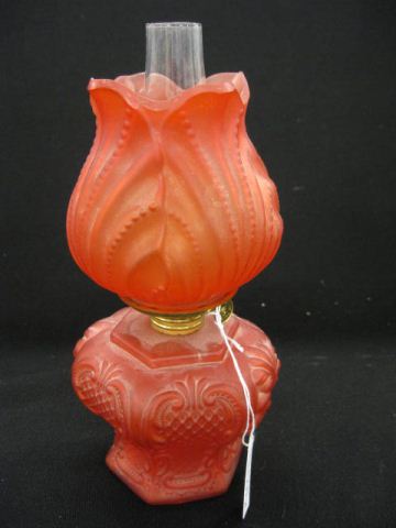 Victorian Ruby Satin Glass Miniature 14b72e