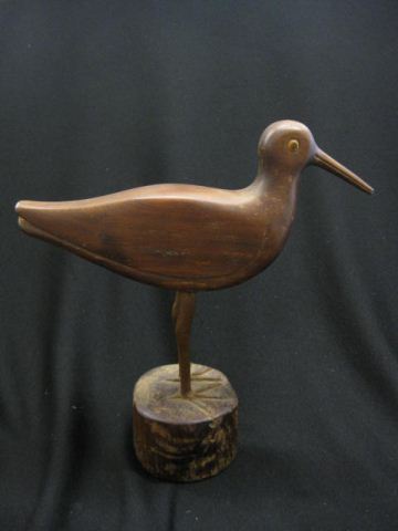 Henry Winter Carved Wooden Shorebird