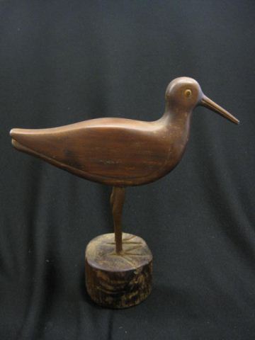 Henry Winter Carved Wooden Shorebird 14b737