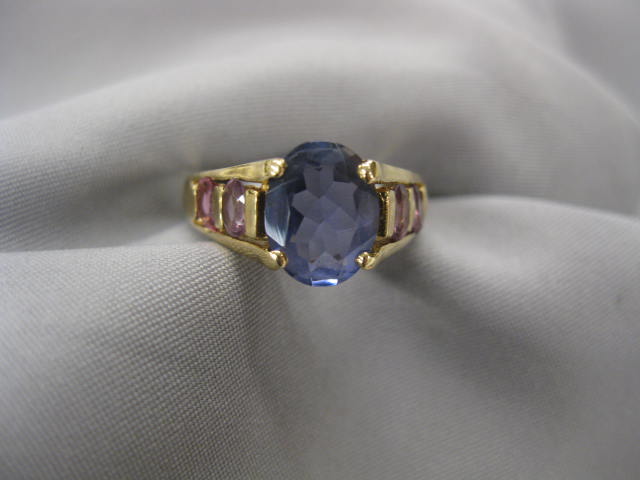 Tanzanite Pink Sapphire Ring 14b74c