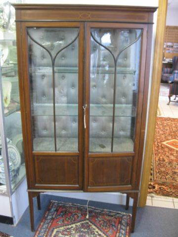 Edwardian Mahogany Display Cabinet 14b751