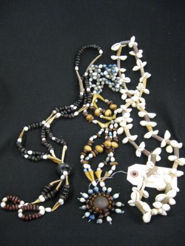 3 Hawaii Shell & Seed Necklaces