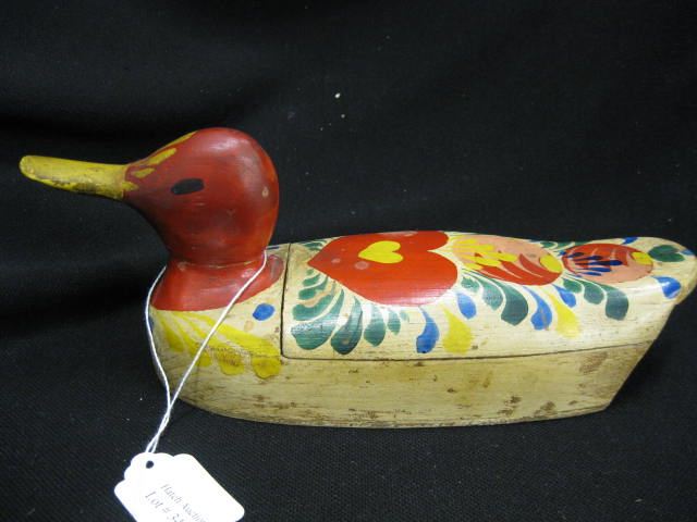 Peter Hunt Figural Duck Box 9 3/4''