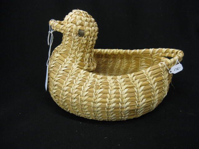 Papago Indian Basket duck shaped 14b7dc