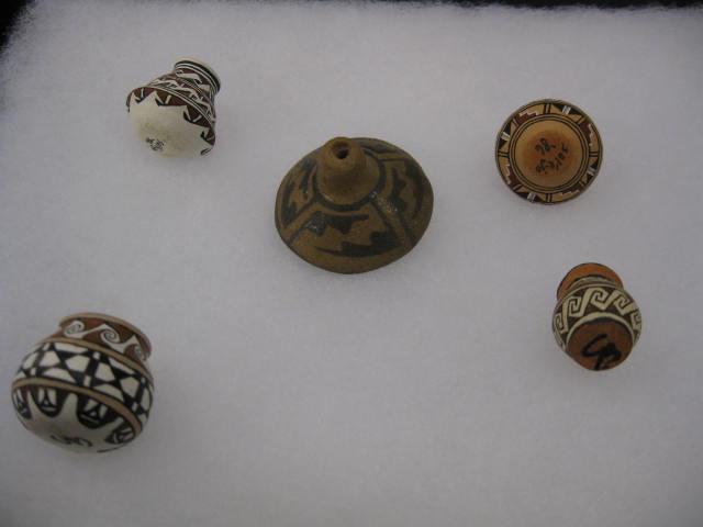 5 pcs. Miniature Indian Pottery