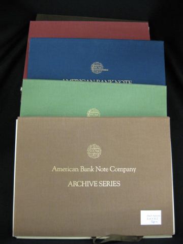 4 Volumes American Bank Note CompanyArchive