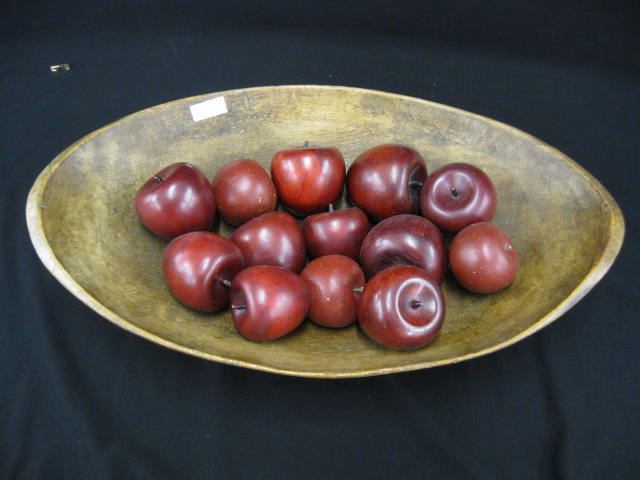 Early Wooden Doughbowl oval 13 1/2