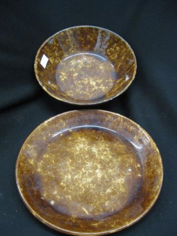 2 pcs Bennington Type Pottery 14b86e