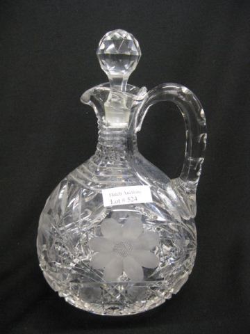 Cut Glass Whiskey Decanter late 14b897