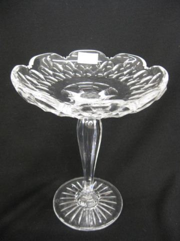 Cut Glass Tall Compote honeycomb 14b894