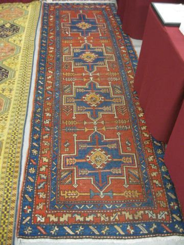 Heriz Persian Handmade Runner geometric 14b8a5