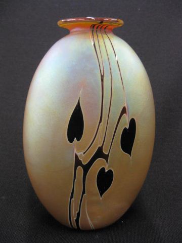 Craig Zweifel Art Glass Vase iridescent 14b8f2