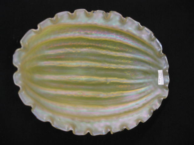 Loetz Art Glass Figural Melon Bowl 14b8ef