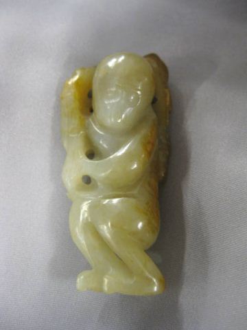 Chinese Carved Jade Monkey toggleor 14b927