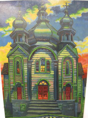 Mark Mulfinger Oil church with dome