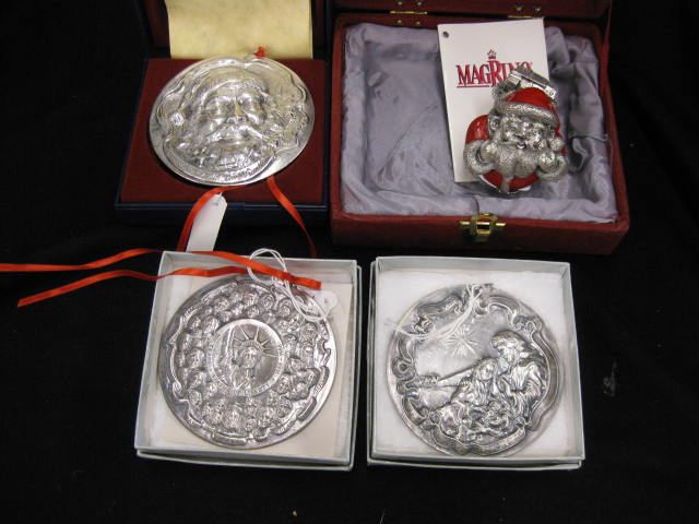 3 Sterling Silver Christmas Ornamentsby 14b936